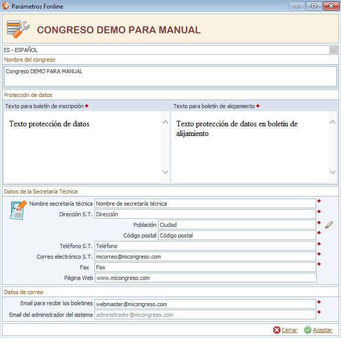 Parametros